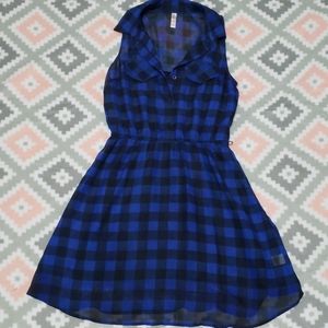Ladies summer plaid dress